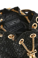 Kadın Siyah Uzun Zincir Askılı Taşlı Mini Abiye Çanta | Derimod Kadın Siyah Uzun Zincir Askılı Taşlı Mini Abiye Çanta | Derimod