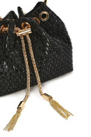 Kadın Siyah Uzun Zincir Askılı Taşlı Mini Abiye Çanta | Derimod Kadın Siyah Uzun Zincir Askılı Taşlı Mini Abiye Çanta | Derimod