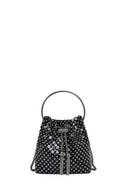 Kadın Siyah Uzun Zincir Askılı Taşlı Mini Abiye Kol Çantası | Derimod Kadın Siyah Uzun Zincir Askılı Taşlı Mini Abiye Kol Çantası | Derimod