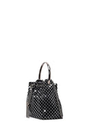 Kadın Siyah Uzun Zincir Askılı Taşlı Mini Abiye Kol Çantası | Derimod Kadın Siyah Uzun Zincir Askılı Taşlı Mini Abiye Kol Çantası | Derimod