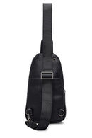 Men's Black Leather Crossbody Bag | Derimod Men's Black Leather Crossbody Bag | Derimod