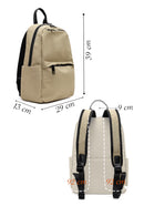 Men's Beige Fabric Backpack | Derimod Men's Beige Fabric Backpack | Derimod
