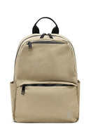 Men's Beige Fabric Backpack | Derimod Men's Beige Fabric Backpack | Derimod