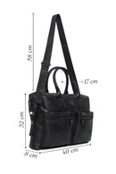 Men's Black Long Strap Briefcase | Derimod Men's Black Long Strap Briefcase | Derimod