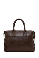 Men's Brown Long Strap Briefcase | Derimod Men's Brown Long Strap Briefcase | Derimod