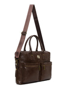 Men's Brown Long Strap Briefcase | Derimod Men's Brown Long Strap Briefcase | Derimod