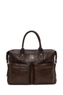 Men's Brown Long Strap Briefcase | Derimod Men's Brown Long Strap Briefcase | Derimod