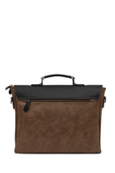Men's Brown Long Strap Briefcase | Derimod Men's Brown Long Strap Briefcase | Derimod