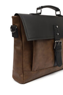 Men's Brown Long Strap Briefcase | Derimod Men's Brown Long Strap Briefcase | Derimod