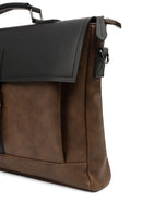 Men's Brown Long Strap Briefcase | Derimod Men's Brown Long Strap Briefcase | Derimod
