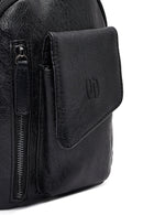 Erkek Siyah Çapraz Çanta | Derimod Erkek Siyah Çapraz Çanta | Derimod