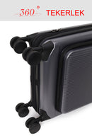 D-Pack Erkek Gri Kabin Boy Valiz | Derimod D-Pack Erkek Gri Kabin Boy Valiz | Derimod