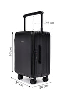 D-Pack Unisex Black Cabin Size Suitcase | Derimod D-Pack Unisex Black Cabin Size Suitcase | Derimod