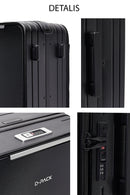 D-Pack Unisex Black Cabin Size Suitcase | Derimod D-Pack Unisex Black Cabin Size Suitcase | Derimod