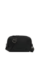 D-Pack Men's Black Fabric Handbag | Derimod D-Pack Men's Black Fabric Handbag | Derimod