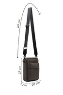 Men's Grey Fabric Messenger Bag | Derimod Men's Grey Fabric Messenger Bag | Derimod