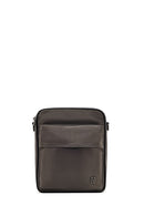 Men's Grey Fabric Messenger Bag | Derimod Men's Grey Fabric Messenger Bag | Derimod
