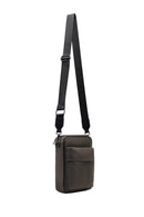 Men's Grey Fabric Messenger Bag | Derimod Men's Grey Fabric Messenger Bag | Derimod