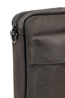 Men's Grey Fabric Messenger Bag | Derimod Men's Grey Fabric Messenger Bag | Derimod