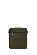 Men's Khaki Fabric Messenger Bag | Derimod Men's Khaki Fabric Messenger Bag | Derimod