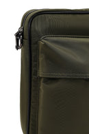 Men's Khaki Fabric Messenger Bag | Derimod Men's Khaki Fabric Messenger Bag | Derimod