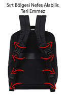 D-Pack Unisex Siyah Kumaş Sırt Çantası | Derimod D-Pack Unisex Siyah Kumaş Sırt Çantası | Derimod