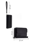 Men's Black Leather Mini Handbag | Derimod Men's Black Leather Mini Handbag | Derimod