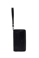 Erkek Siyah Deri Mini El Çantası | Derimod Erkek Siyah Deri Mini El Çantası | Derimod