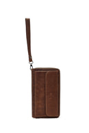 Erkek Kahverengi Mini Deri El Çantası | Derimod Erkek Kahverengi Mini Deri El Çantası | Derimod