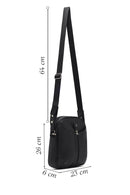 Men's Black Long Strap Crossbody Bag | Derimod Men's Black Long Strap Crossbody Bag | Derimod