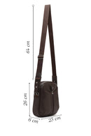 Men's Brown Long Strap Crossbody Bag | Derimod Men's Brown Long Strap Crossbody Bag | Derimod