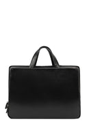 Men's Black Long Strap Leather Briefcase | Derimod Men's Black Long Strap Leather Briefcase | Derimod