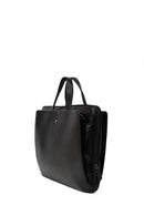 Men's Black Long Strap Leather Briefcase | Derimod Men's Black Long Strap Leather Briefcase | Derimod