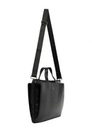 Men's Black Long Strap Leather Briefcase | Derimod Men's Black Long Strap Leather Briefcase | Derimod