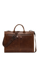 Men's Brown Long Strap Leather Briefcase | Derimod Men's Brown Long Strap Leather Briefcase | Derimod
