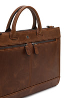 Erkek Kahverengi Uzun Askılı Deri Evrak Çantası | Derimod Erkek Kahverengi Uzun Askılı Deri Evrak Çantası | Derimod