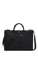 Men's Black Long Strap Leather Briefcase | Derimod Men's Black Long Strap Leather Briefcase | Derimod