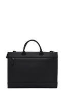 Men's Black Long Strap Leather Briefcase | Derimod Men's Black Long Strap Leather Briefcase | Derimod