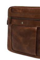 Men's Brown Long Strap Leather Shoulder Bag | Derimod Men's Brown Long Strap Leather Shoulder Bag | Derimod