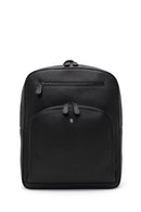 Men's Black Leather Backpack | Derimod Men's Black Leather Backpack | Derimod