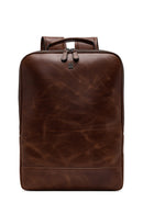 Men's Brown Leather Backpack | Derimod Men's Brown Leather Backpack | Derimod