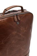 Men's Brown Leather Backpack | Derimod Men's Brown Leather Backpack | Derimod