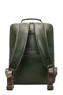 Men's Green Leather Backpack | Derimod Men's Green Leather Backpack | Derimod