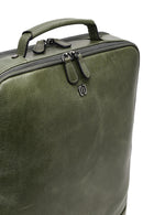 Men's Green Leather Backpack | Derimod Men's Green Leather Backpack | Derimod