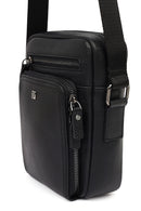 Erkek Siyah Deri Postacı Çantası | Derimod Erkek Siyah Deri Postacı Çantası | Derimod