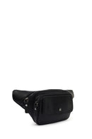 Men's Black Leather Mini Waist Bag | Derimod Men's Black Leather Mini Waist Bag | Derimod