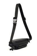 Men's Black Leather Mini Waist Bag | Derimod Men's Black Leather Mini Waist Bag | Derimod