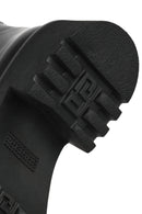 Kadın Siyah Fermuarlı Kalın Tabanlı Deri Çizme | Derimod Kadın Siyah Fermuarlı Kalın Tabanlı Deri Çizme | Derimod