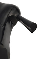 Kadın Siyah Fermuarlı Topuklu Deri Bot | Derimod Kadın Siyah Fermuarlı Topuklu Deri Bot | Derimod