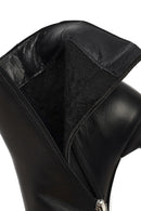 Kadın Siyah Fermuarlı Topuklu Deri Bot | Derimod Kadın Siyah Fermuarlı Topuklu Deri Bot | Derimod